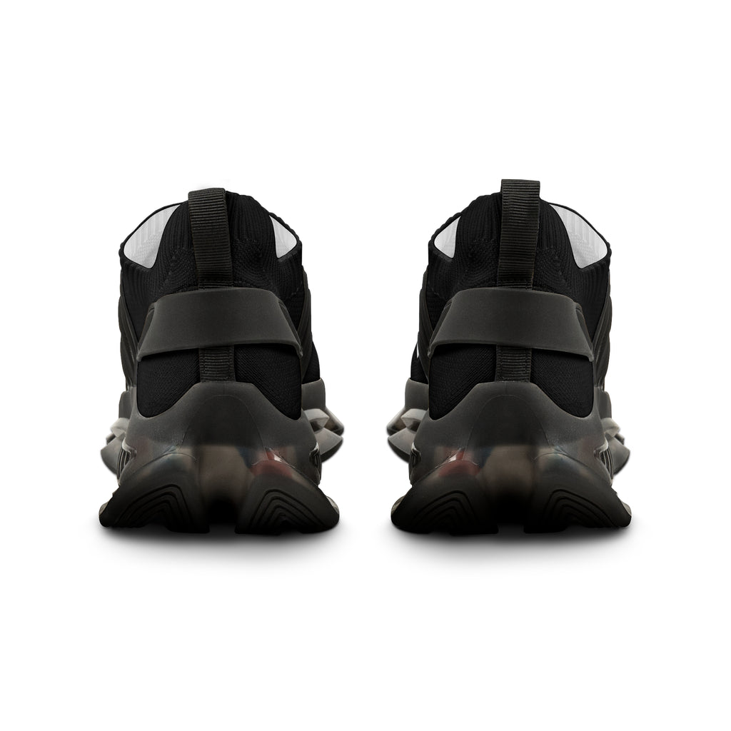 Men's Mesh Sneakers — White Chunky Athletic Shoes with 'Mr. TapN' Graphic