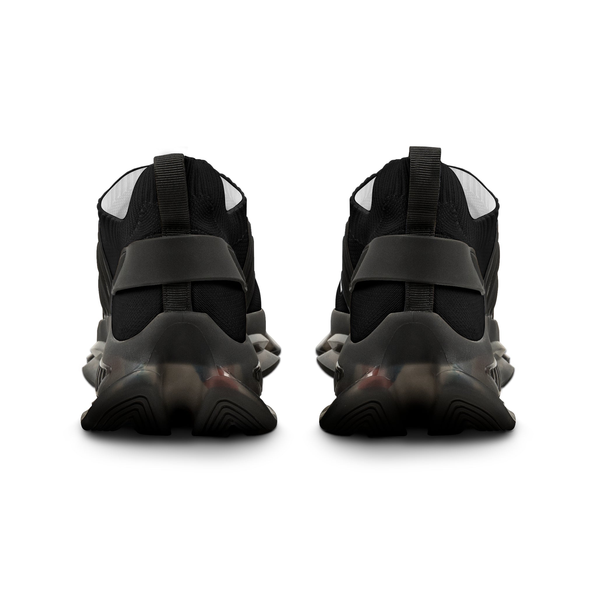 Men's Mesh Sneakers — White Chunky Athletic Shoes with 'Mr. TapN' Graphic