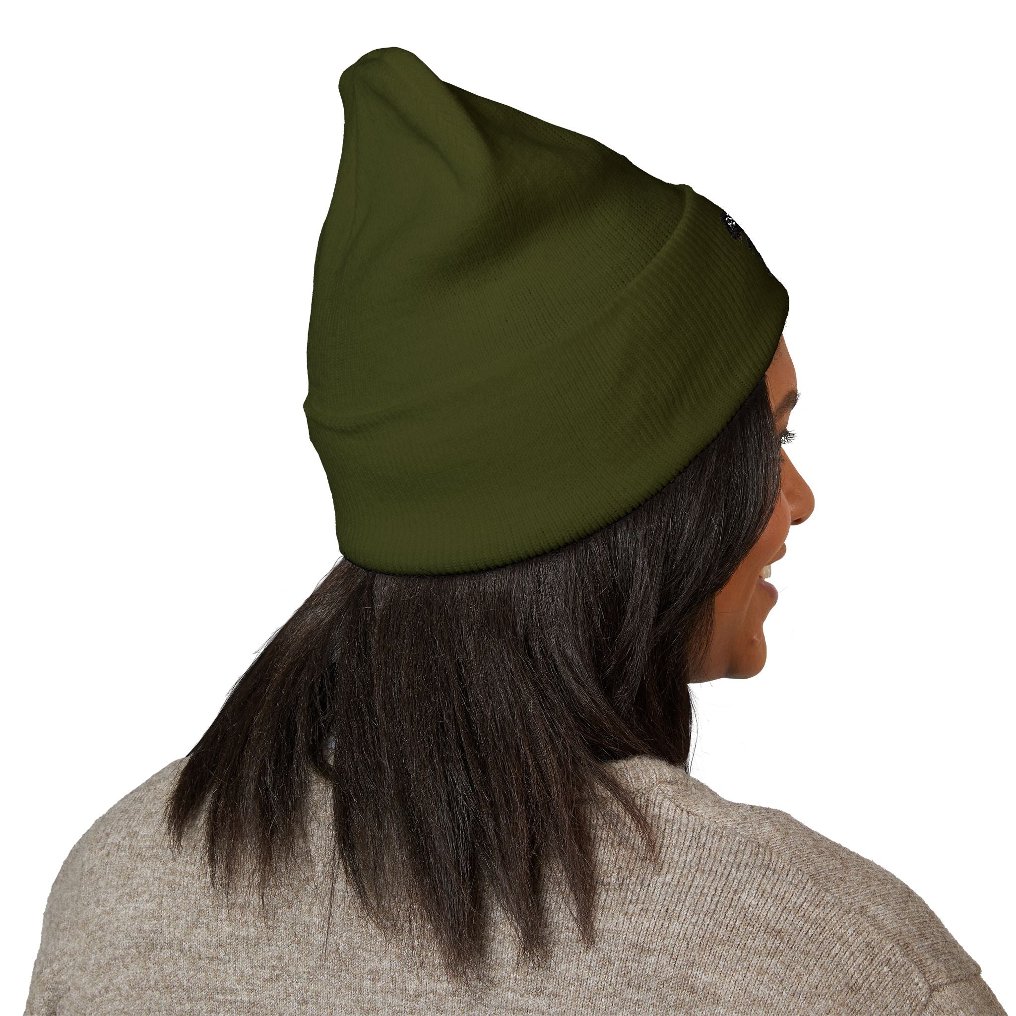 Embroidered "Real Games Only" Cuffed Beanie