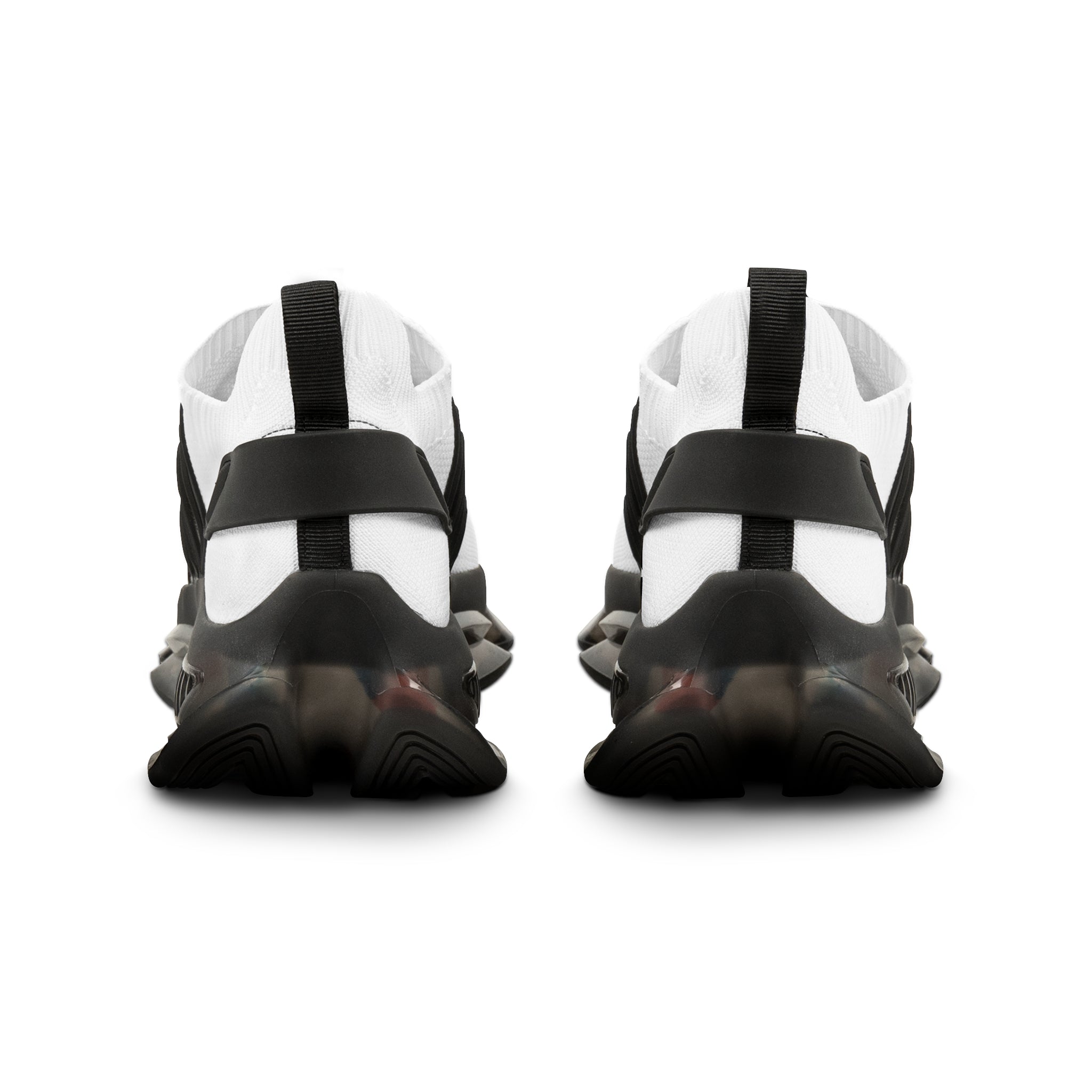 Mesh Sneakers — White 'Mr. TapN' Graphic Athletic Shoes