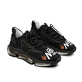 Men's Mesh Sneakers — White Chunky Athletic Shoes with 'Mr. TapN' Graphic